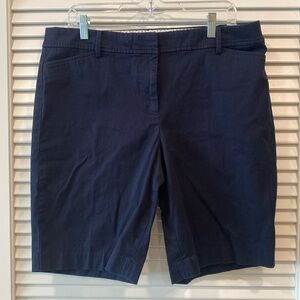 Talbots Perfect Short Navy Size 14